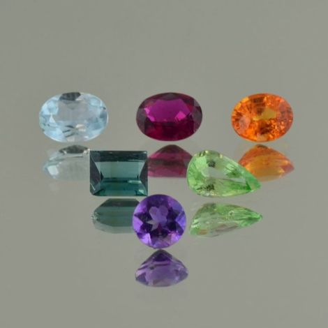 Mixed Lot faceted multicolor 6.96 ct