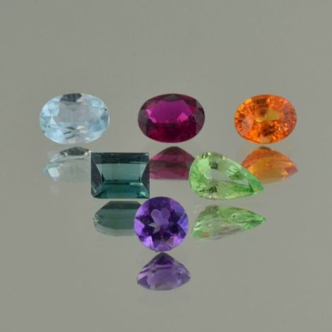 Mixed Lot facettiert multicolor 6,96 ct