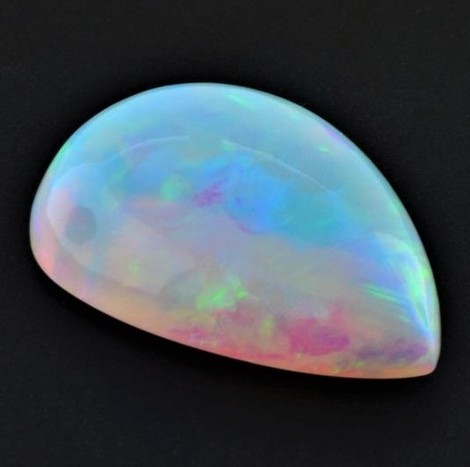 Precious Opal pear cabochon 107.77 ct