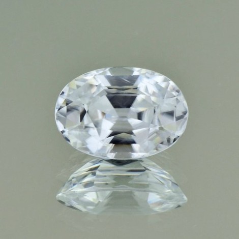 Zirkon oval farblos 7,40 ct.