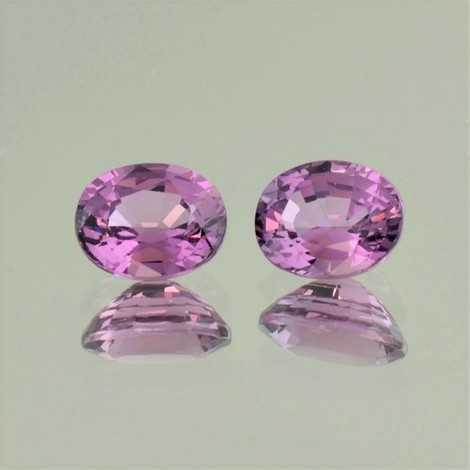 Spinell Duo oval rosa unbehandelt 4,92 ct