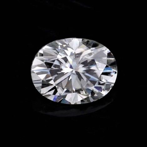 Diamant oval-brillantiert weiss lupenrein 0,52 ct.