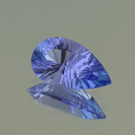 Tanzanite pear medium blue 11.47 ct