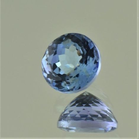 Tansanit, Rund facettiert (2,22 ct.) aus Tansania (Merelani Hills) Tansanit, Rund facettiert (2,22 ct.) aus Tansania (Merelani Hills)