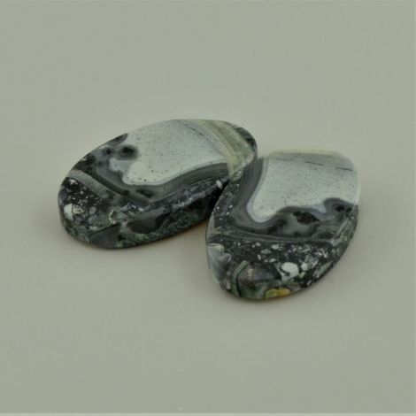 Jasper Pair oval 40.90 ct