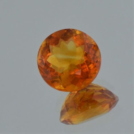 Calcite round orange 5.22 ct