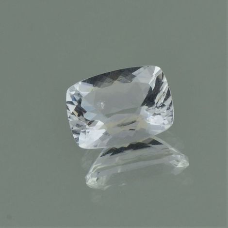 Pollucite cushion colorless 3.83 ct