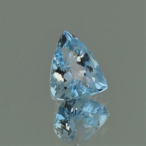 Aquamarine trillion light blue 3.54 ct