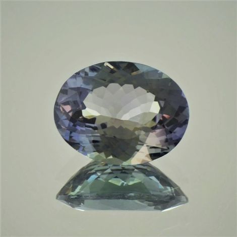 Zoisite oval multicolor unheated 7.29 ct.