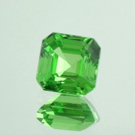 Tsavorite Garnet octagon green 2.91 ct.