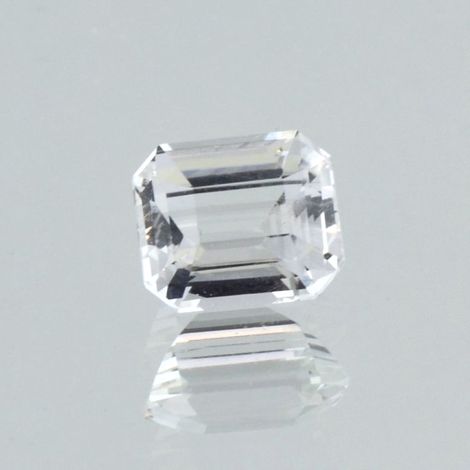 Sapphire octagon colorless unheated 2.11 ct.