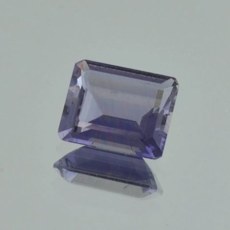 Iolith octagon blau unbehandelt 4,57 ct