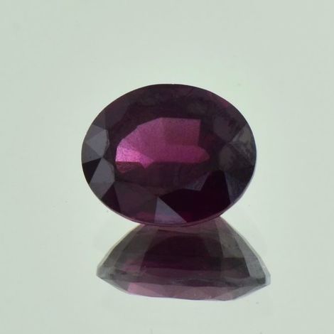 Rhodolite Garnet oval dunkles purple red 6.21 ct