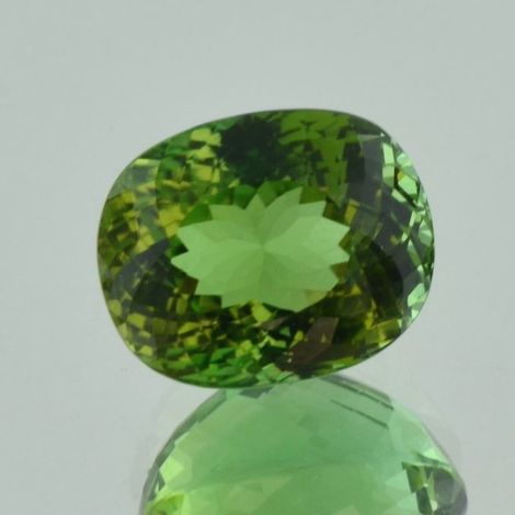 Tourmaline oval yellowish green 14.42 ct