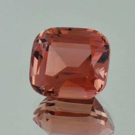 Tourmaline cushion pinkish orange 23.81 ct