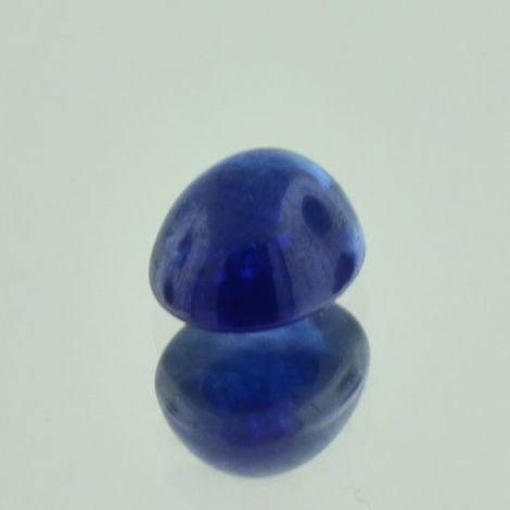 Sapphire cabochon oval dark blue 3.66 ct