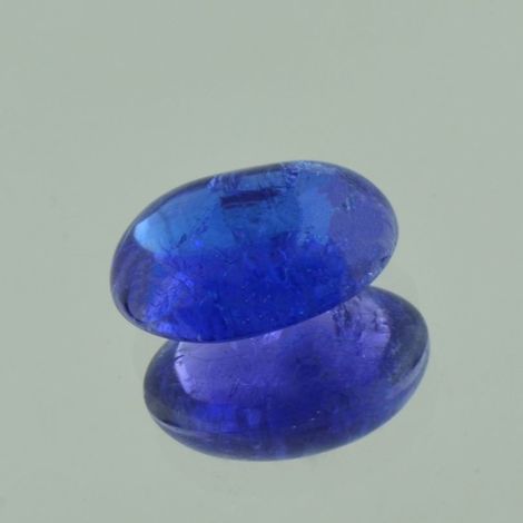 Tansanit, Oval Cabochon (12,09 ct.) aus Tansania (Merelani Hills)