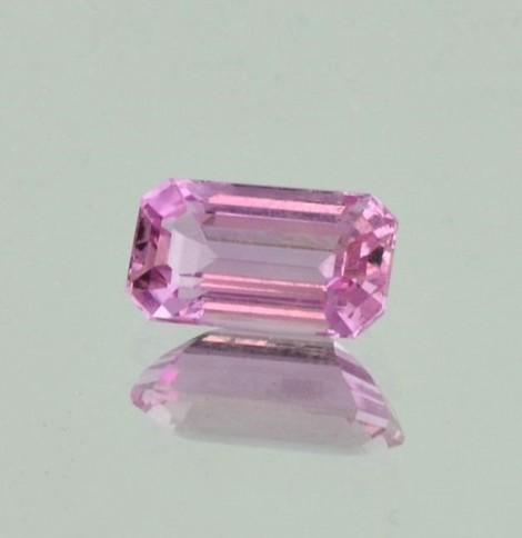 Topas octagon rosa unbehandelt 3,46 ct.