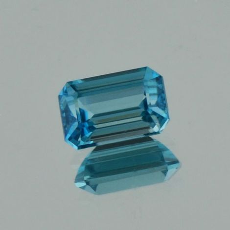 Zirkon octagon blau 6,30 ct