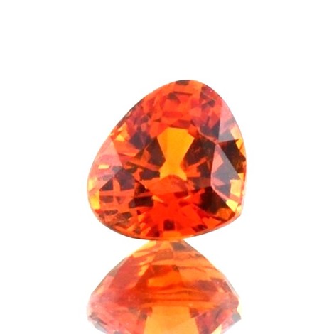 Mandarin-Granat pear orange 4.11 ct.