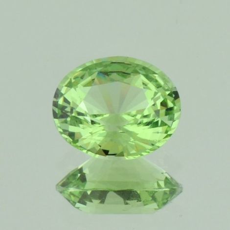 Garnet Grossularite oval yellowish green 5.19 ct