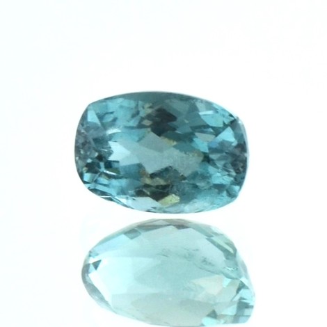 Indicolite Tourmaline cushion greenish blue 2.27 ct