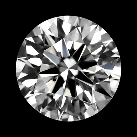 Diamond round brilliant white H loupe clean 1.01 ct