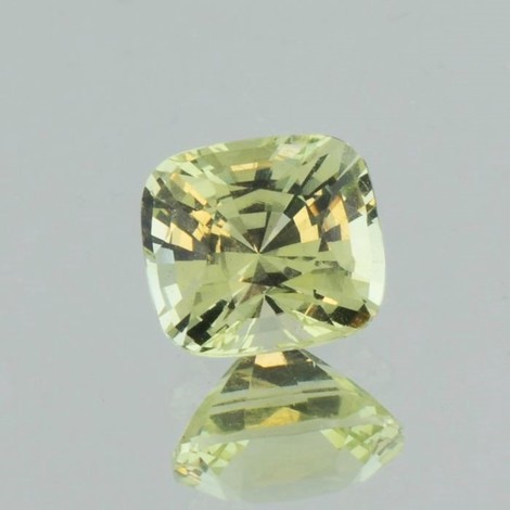 Garnet Grossularite cushion greenish yellow 2.93 ct