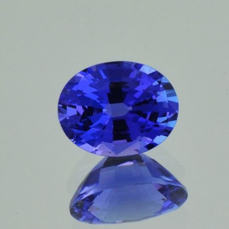 Tansanit, Oval facettiert (4,03 ct.) aus Tansania (Merelani Hills)