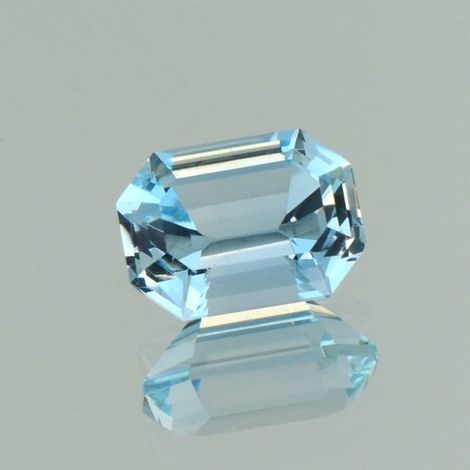 Aquamarin octagon hellblau 3,93 ct