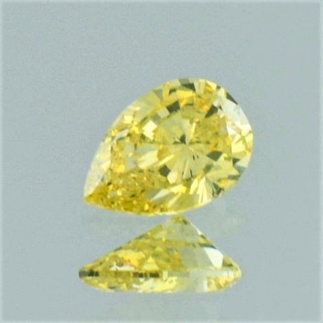 Farbdiamant, Tropfen brillantiert (0,61 ct.) aus Afrika