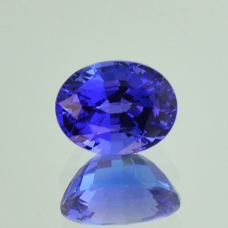 Tansanit, Oval facettiert (3,38 ct.) aus Tansania (Gilewy Hills)