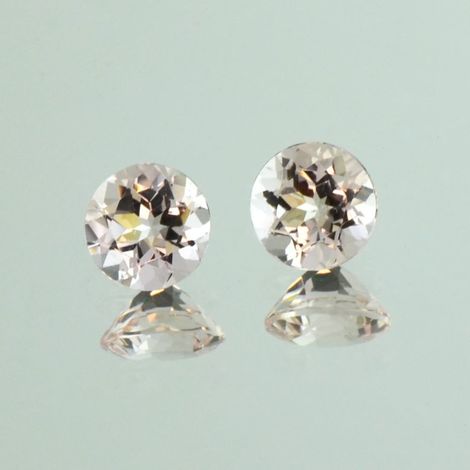 Morganit Duo rund hellrosa 2,42 ct Morganit Duo rund hellrosa 2,42 ct