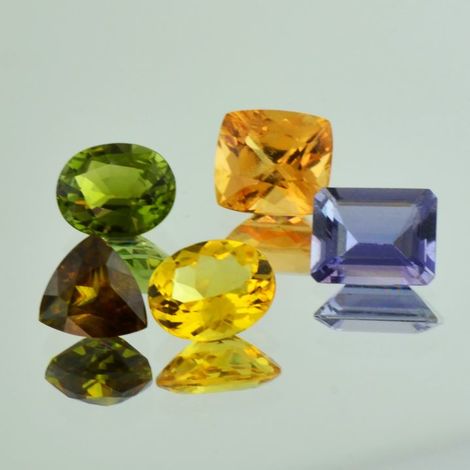 Mixed Farbstein Lot facettiert multicolor 14,30 ct