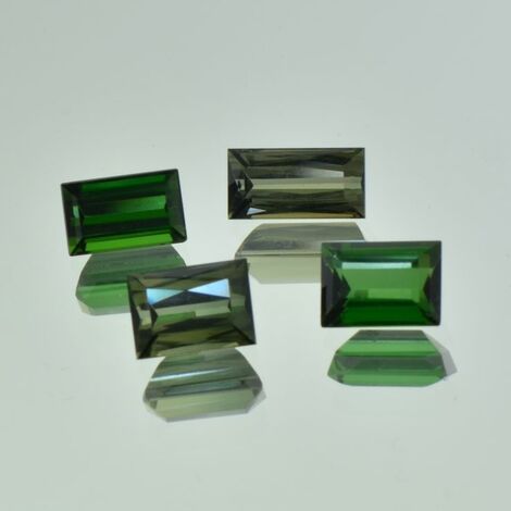 Turmalin Lot Rechtecke grün 7,20 ct