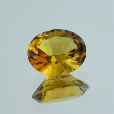 Turmalin oval bräunlich gelb 2,89 ct