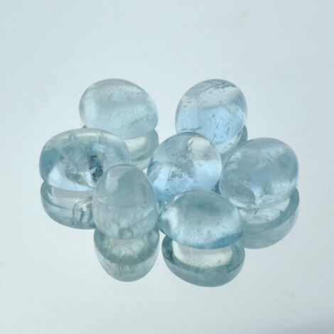 Aquamarin Lot, Oval Cabochon (52,80 ct.) aus Brasilien
