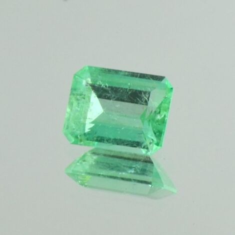 Smaragd octagon hellgrün 2,40 ct