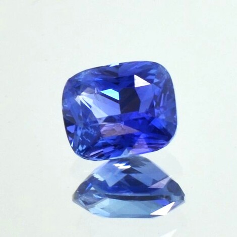 Saphir antik-princess blau ungebrannt 3,03 ct