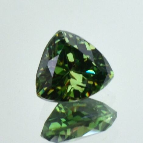 Demantoid Granat Trillion grün 2,95 ct