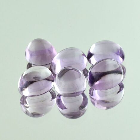 Amethyst Lot, Oval Cabochon (36,55 ct.) aus Brasilien