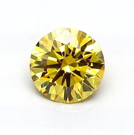 Farbdiamant Brillant sehr intensives Gelb vs1 0,52 ct.