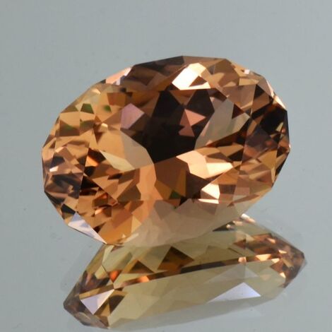 Topas Design-Oval orangebraun 43,81 ct
