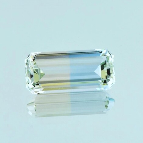 Bicolor-Topas octagon zartblau+zartrosa 18,01 ct