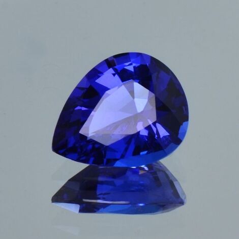 Tansanit Tropfen intensives Blau 5,29 ct