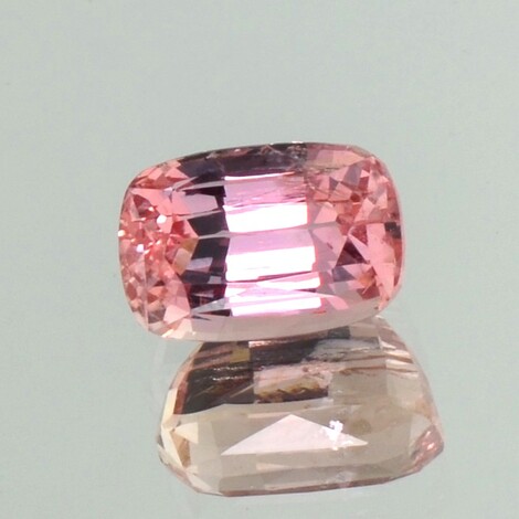 Topaz cushion orange pink untreated 5.48 ct