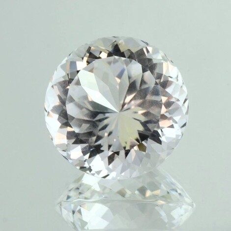 Topaz round colorless untreated 44.03 ct