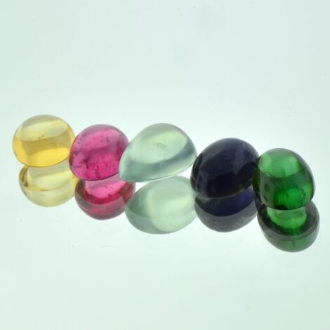 Farbsteine Lot cabochons multicolor 15.11 ct
