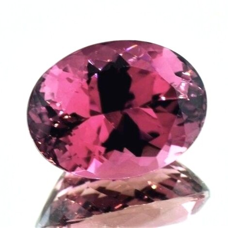 Turmalin oval purpur-rosa 20,04 ct.
