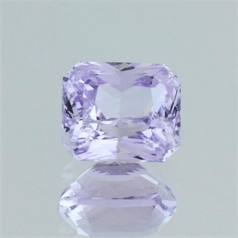 Saphir octagon-princess zartila ungebrannt 3,51 ct.